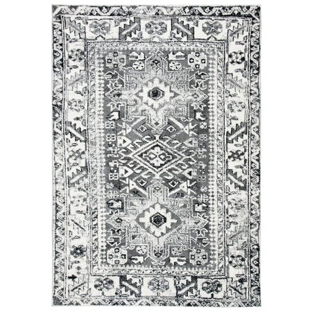 Safavieh 9 x 12 ft. Vintage Hamadan Power Loomed Rectangle Area Rug Grey & Ivory VTH211G-9